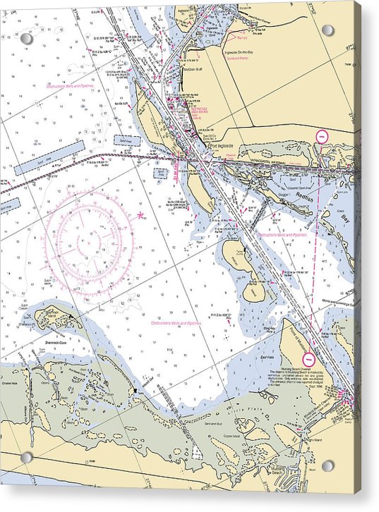 Port Ingleside-texas Nautical Chart - Acrylic Print
