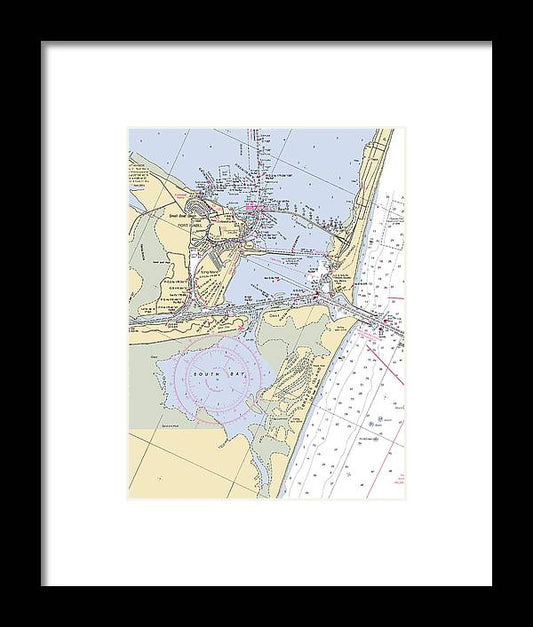 A beuatiful Framed Print of the Port Isabel-Texas Nautical Chart by SeaKoast