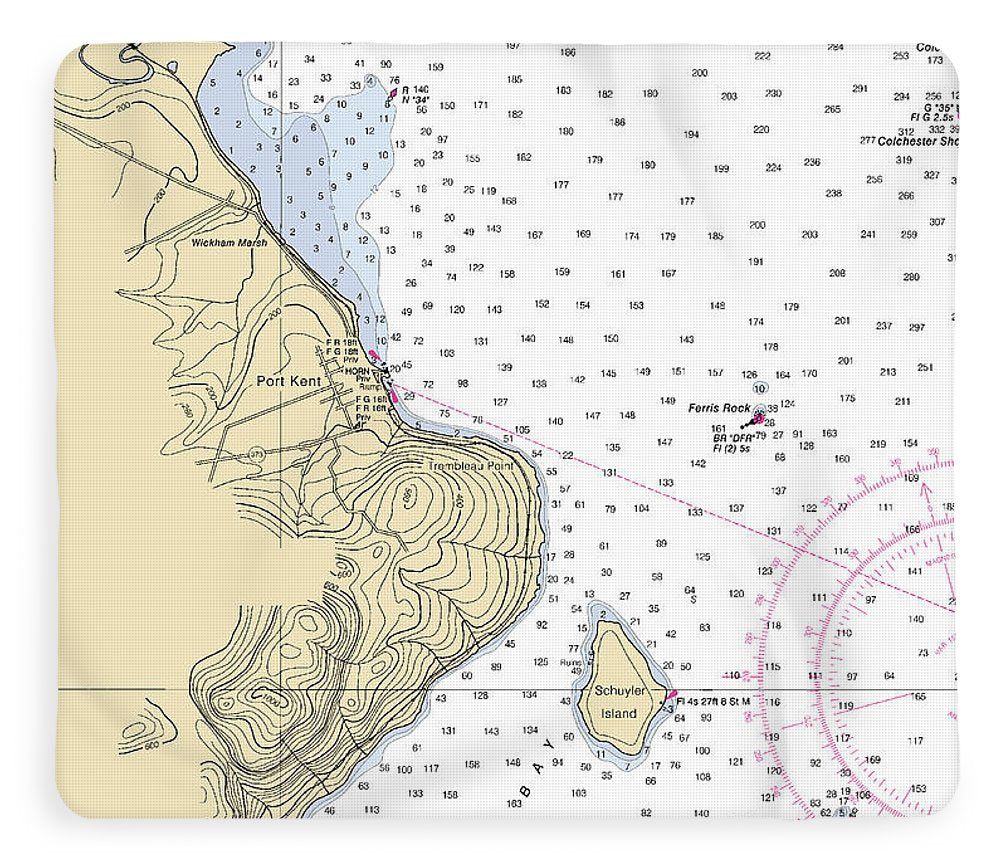 Port Kent-lake Champlain  Nautical Chart - Blanket