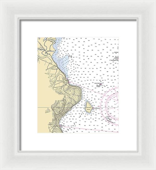 Port Kent-lake Champlain  Nautical Chart - Framed Print