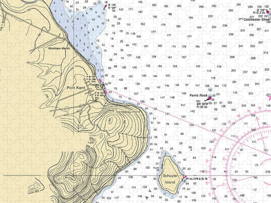 Port Kent Lake Champlain  Nautical Chart Puzzle