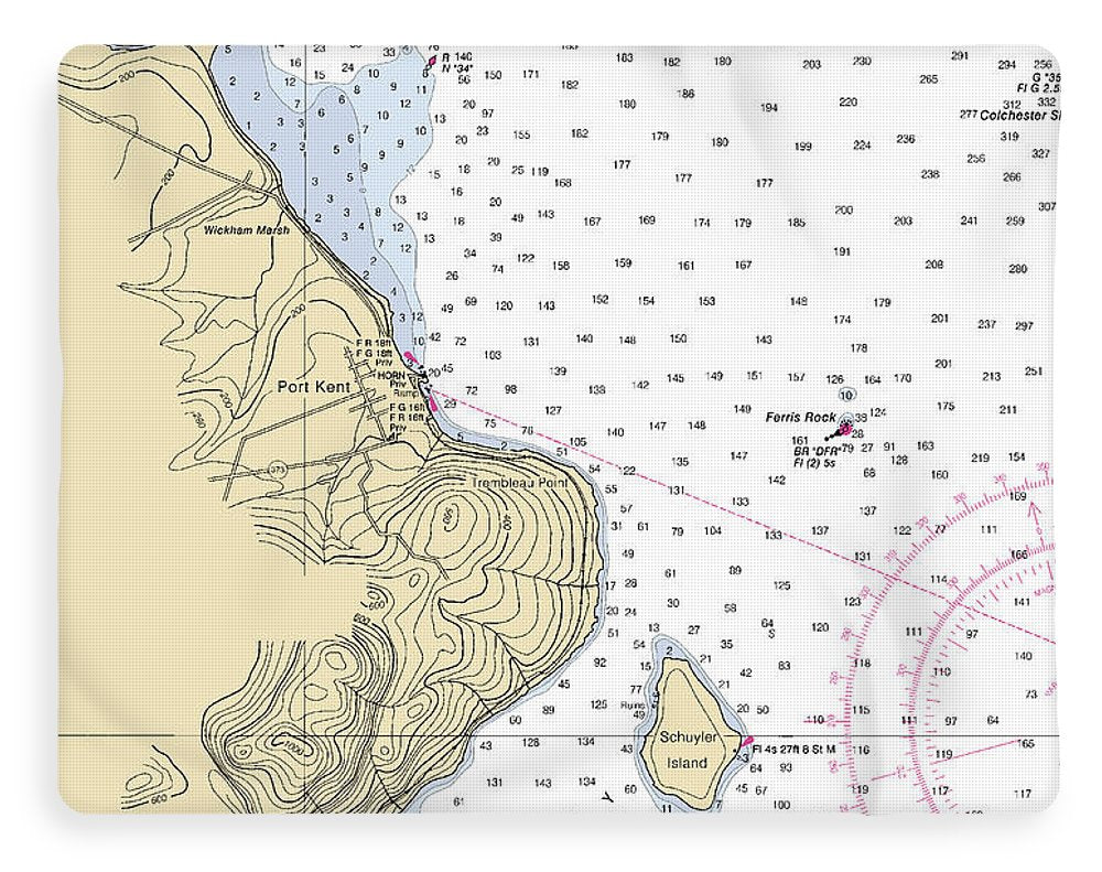 Port Kent-lake Champlain  Nautical Chart - Blanket