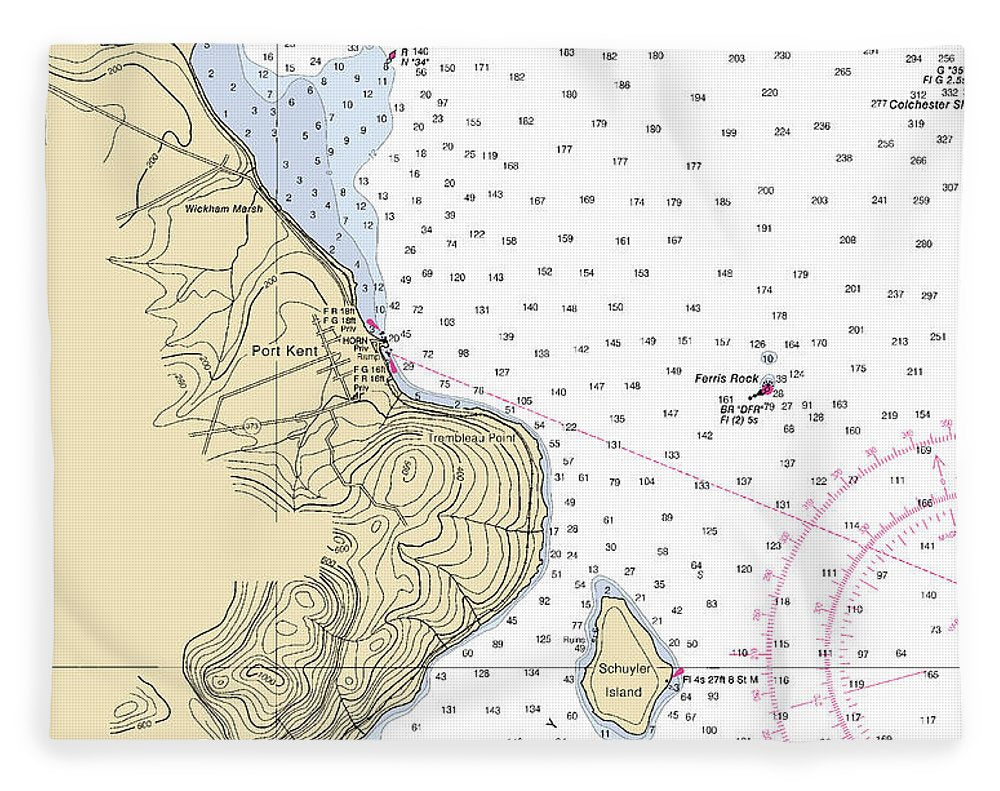 Port Kent-lake Champlain  Nautical Chart - Blanket