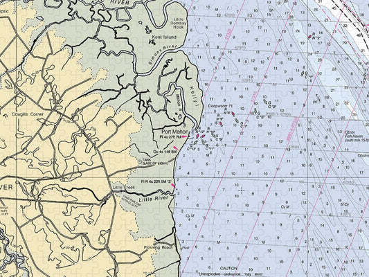 Port Mahon Delaware Nautical Chart Puzzle