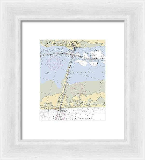 Port Mansfield-texas Nautical Chart - Framed Print