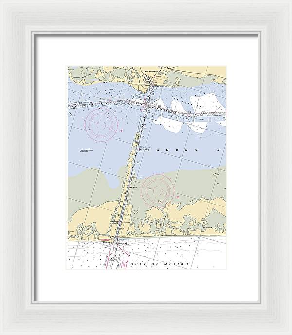 Port Mansfield-texas Nautical Chart - Framed Print