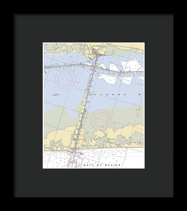 Port Mansfield-texas Nautical Chart - Framed Print