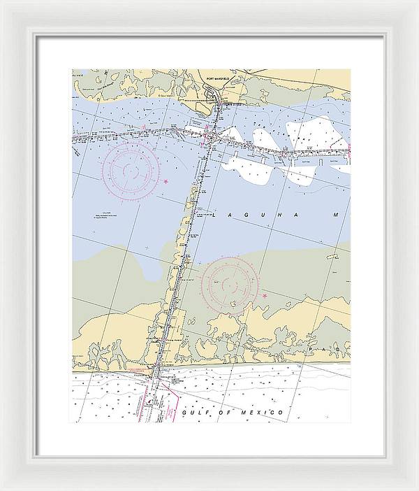 Port Mansfield-texas Nautical Chart - Framed Print