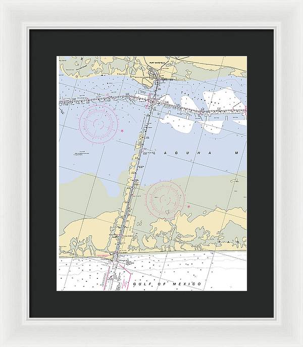 Port Mansfield-texas Nautical Chart - Framed Print