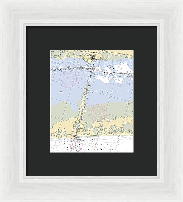 Port Mansfield-texas Nautical Chart - Framed Print