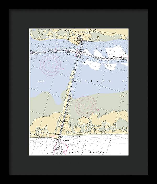 Port Mansfield-texas Nautical Chart - Framed Print