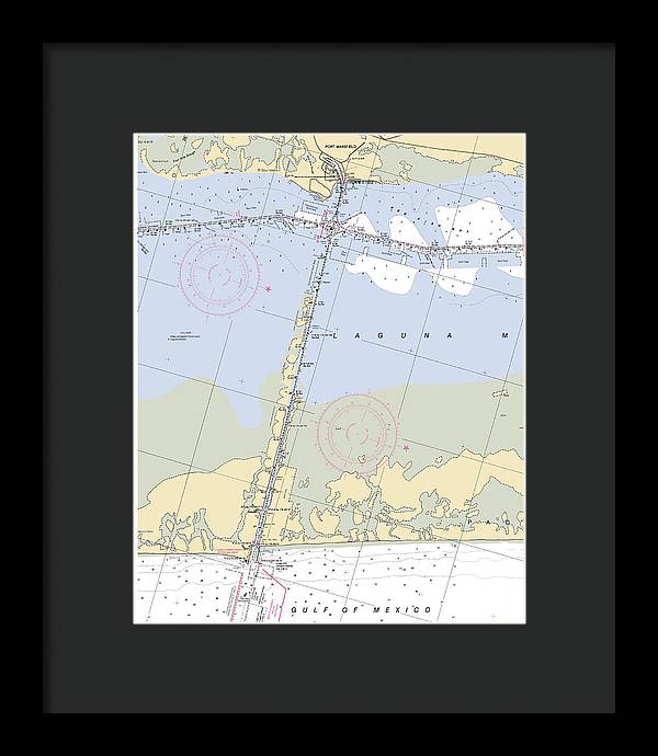 Port Mansfield-texas Nautical Chart - Framed Print