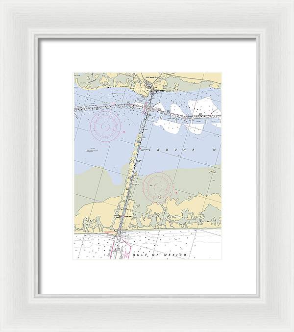 Port Mansfield-texas Nautical Chart - Framed Print