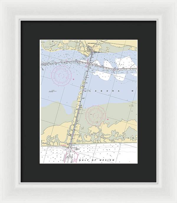 Port Mansfield-texas Nautical Chart - Framed Print