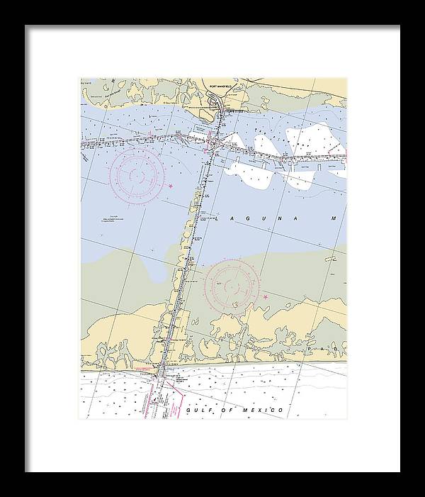 Port Mansfield-texas Nautical Chart - Framed Print