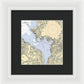Port Washington-New York Nautical Chart - Framed Print  7.5" x 8"  Framed Nautical Chart Print by SeaKoast.