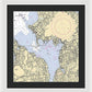 Port Washington-New York Nautical Chart - Framed Print  18.5" x 20"  Framed Nautical Chart Print by SeaKoast.