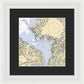 Port Washington-New York Nautical Chart - Framed Print  9.5" x 10"  Framed Nautical Chart Print by SeaKoast.