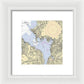 Port Washington-New York Nautical Chart - Framed Print  7.5" x 8"  Framed Nautical Chart Print by SeaKoast.