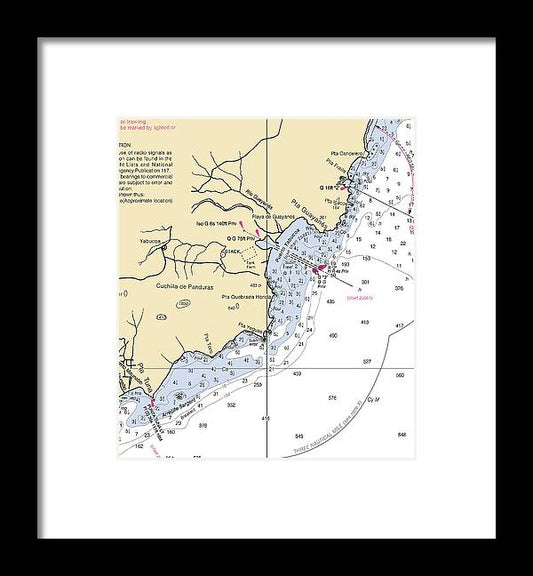 A beuatiful Framed Print of the Puerto Yabucoa-Puerto Rico Nautical Chart by SeaKoast