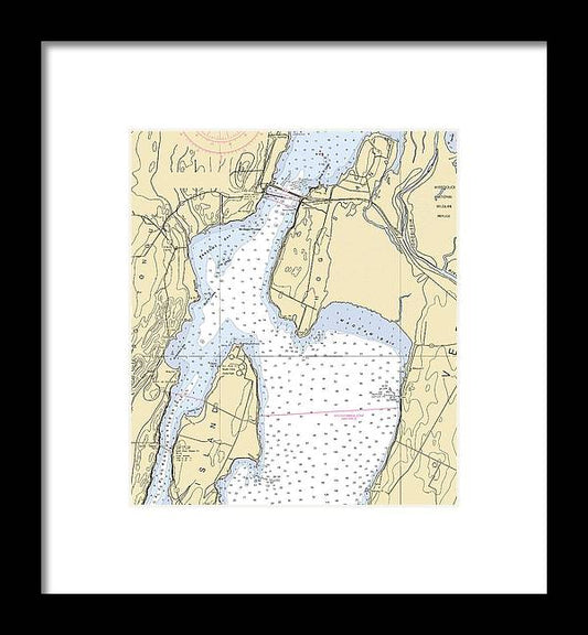 A beuatiful Framed Print of the Ransoms Bay-Lake Champlain  Nautical Chart by SeaKoast