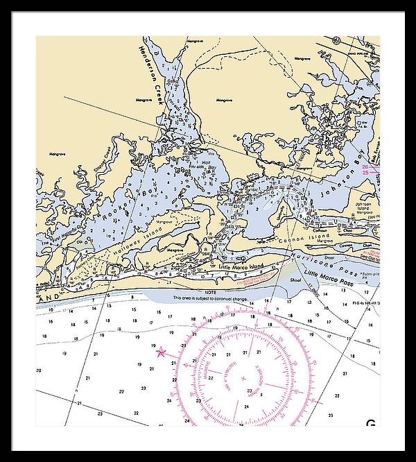 Rookery Bay-florida Nautical Chart - Framed Print