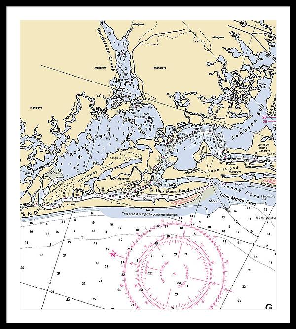 Rookery Bay-florida Nautical Chart - Framed Print