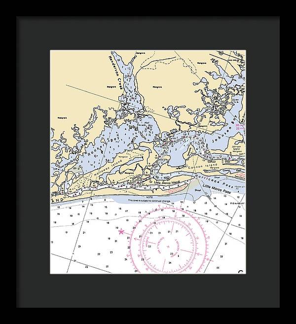 Rookery Bay-florida Nautical Chart - Framed Print