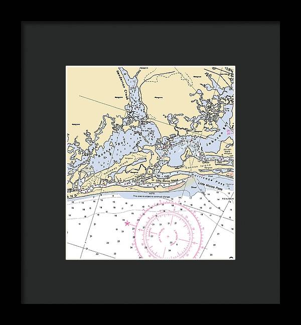 Rookery Bay-florida Nautical Chart - Framed Print