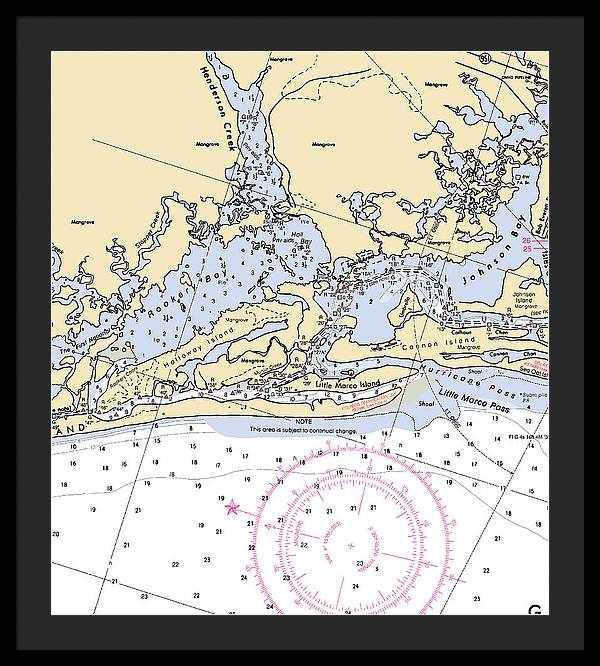 Rookery Bay-florida Nautical Chart - Framed Print