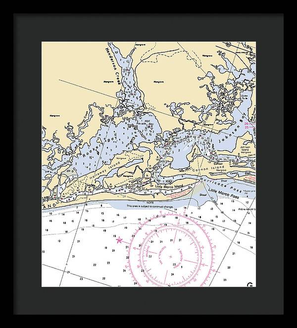 Rookery Bay-florida Nautical Chart - Framed Print