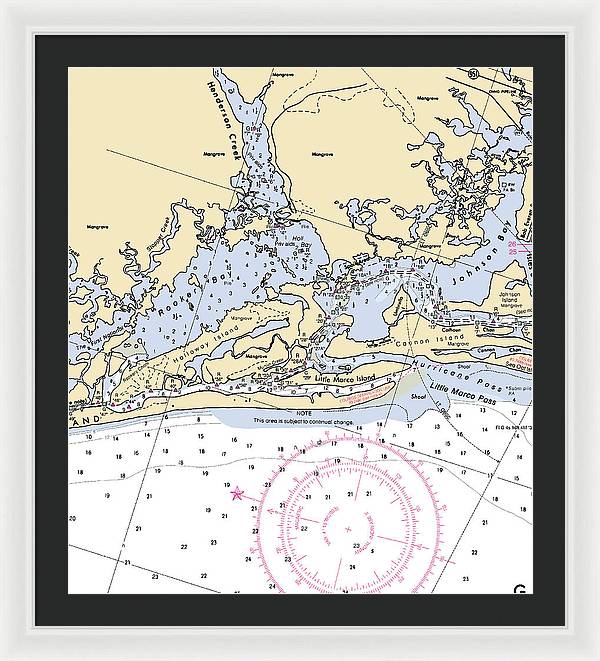 Rookery Bay-florida Nautical Chart - Framed Print