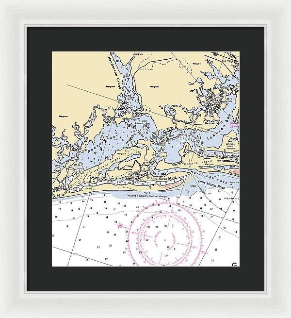 Rookery Bay-florida Nautical Chart - Framed Print