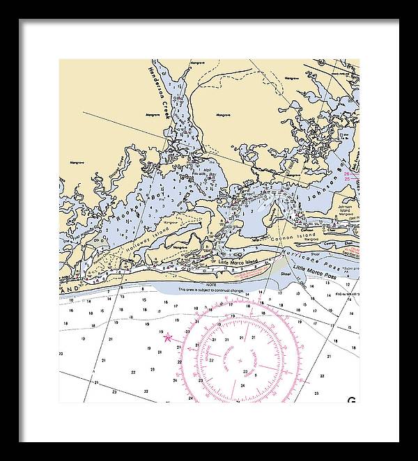 Rookery Bay-florida Nautical Chart - Framed Print