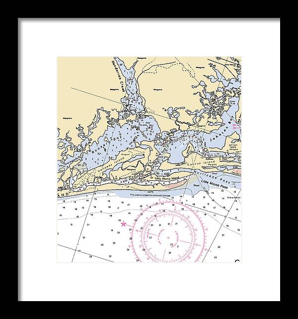 Rookery Bay-florida Nautical Chart - Framed Print