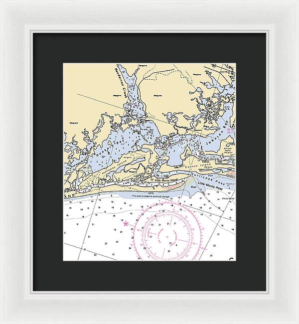 Rookery Bay-florida Nautical Chart - Framed Print