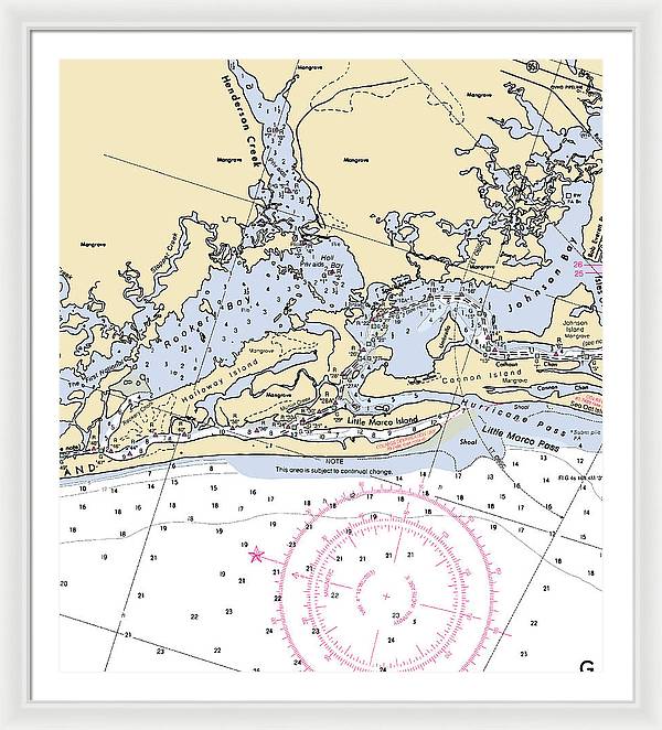 Rookery Bay-florida Nautical Chart - Framed Print