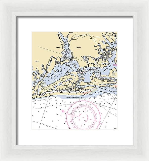 Rookery Bay-florida Nautical Chart - Framed Print