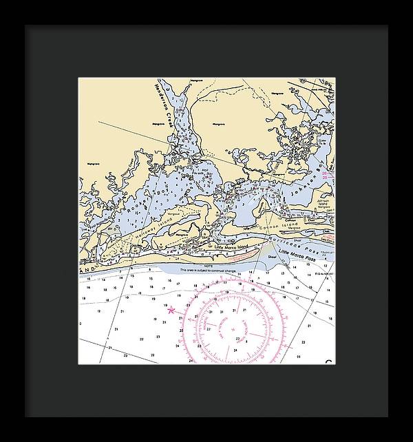 Rookery Bay-florida Nautical Chart - Framed Print