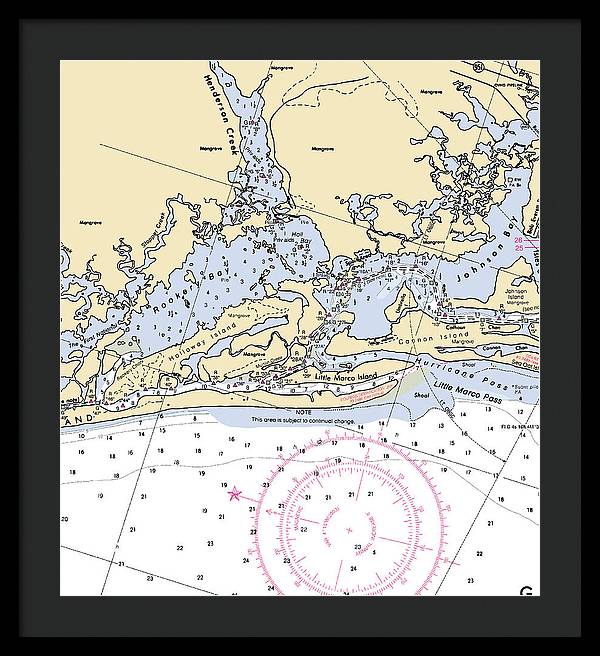 Rookery Bay-florida Nautical Chart - Framed Print