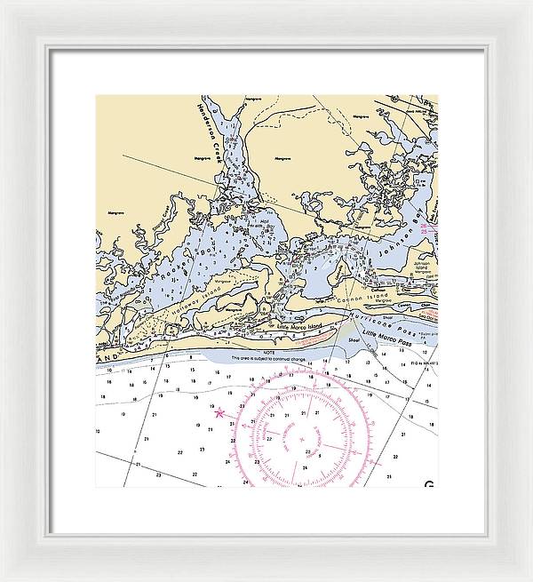 Rookery Bay-florida Nautical Chart - Framed Print