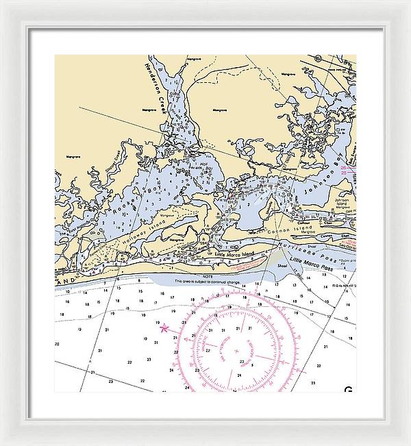 Rookery Bay-florida Nautical Chart - Framed Print