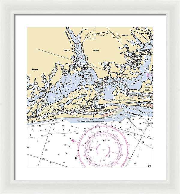 Rookery Bay-florida Nautical Chart - Framed Print