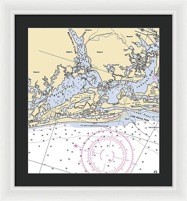 Rookery Bay-florida Nautical Chart - Framed Print