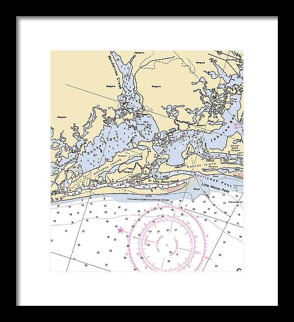 Rookery Bay-florida Nautical Chart - Framed Print