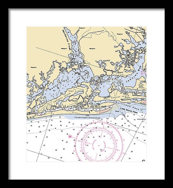 Rookery Bay-florida Nautical Chart - Framed Print