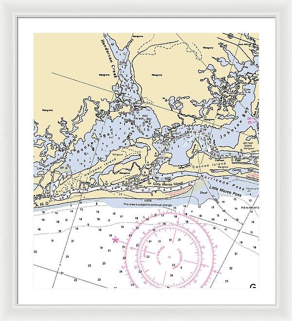 Rookery Bay-florida Nautical Chart - Framed Print