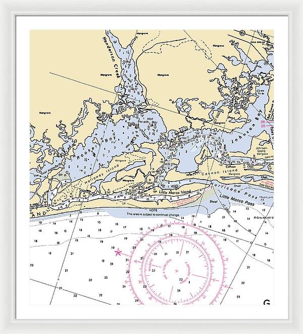 Rookery Bay-florida Nautical Chart - Framed Print