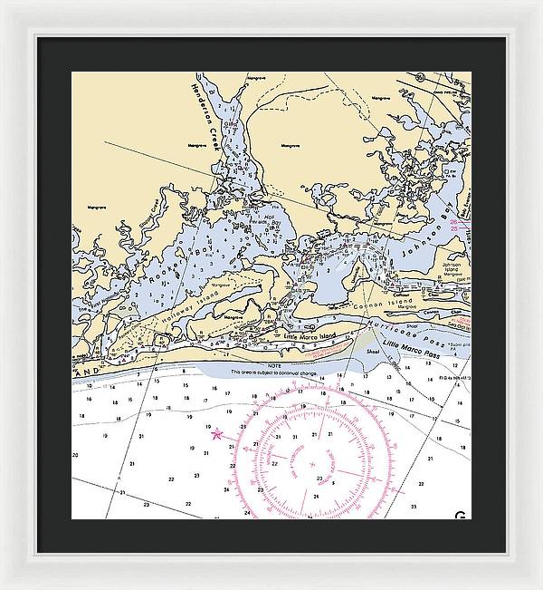 Rookery Bay-florida Nautical Chart - Framed Print