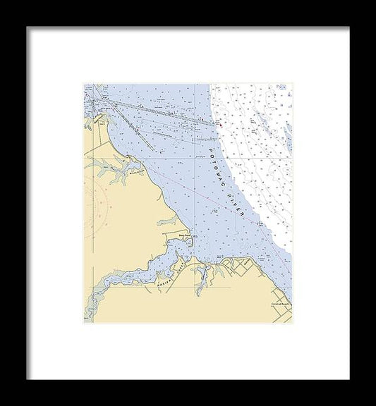 A beuatiful Framed Print of the Rosier Creek-Virginia Nautical Chart by SeaKoast
